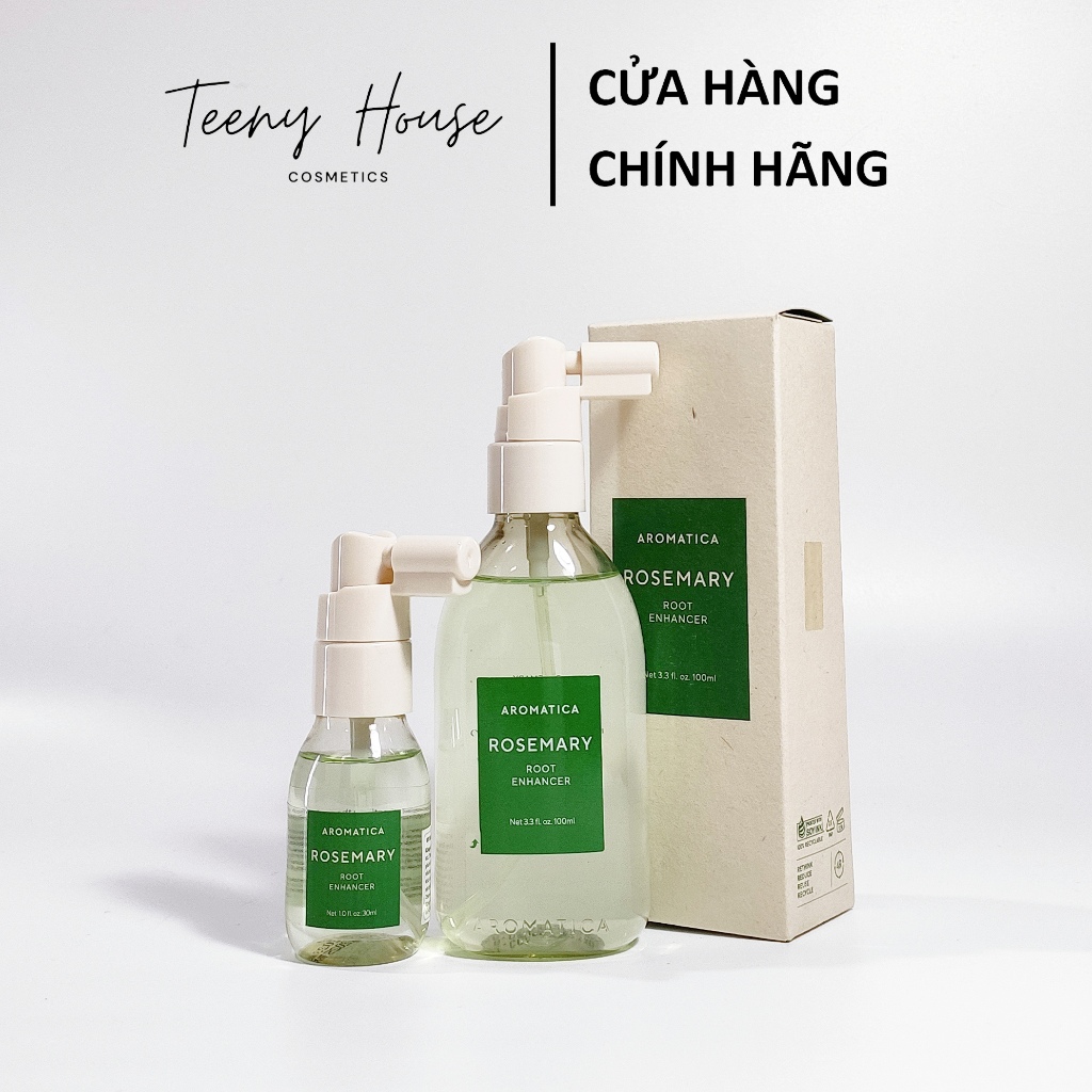[Chiết-Minisize] Xịt dưỡng chân tóc hương thảo Aromatica Rosemary Root Enhancer kích mọc tóc giảm rụ