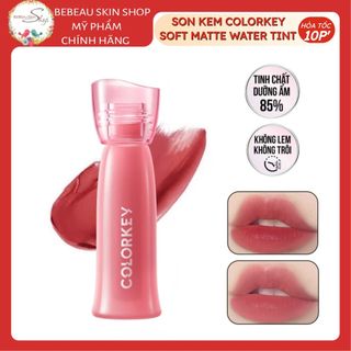  Son Kem COLORKEY Watery Tint Phiên Bản Nâng Cấp  Lâu Trôi Không Dính Siêu Mịn Môi 2.5g - Bebeau 