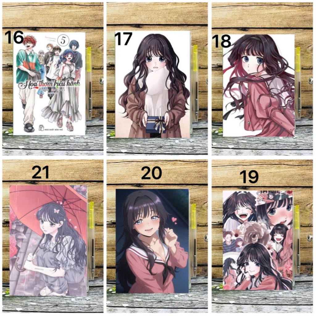 Sổ waguri kaoruko Kaoru Hana wa Rin to Saku kèm bút / sổ viết hình hoa thơm kiêu hãnh waguri kaoruko