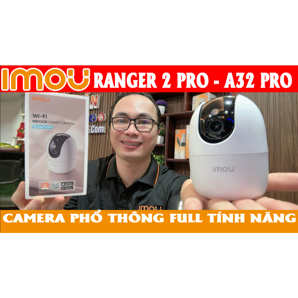 Camera Wifi trong nhà quay quét 360 IMOU IPC-A32P-PRO (Ranger 2 Pro) 3MP 2k