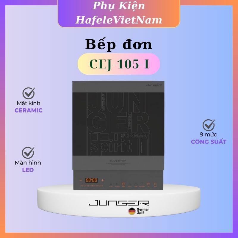 Bếp Từ Đơn JUNGER CEJ-105-I – Nấu Nhanh, Tiết Kiệm Điện, Dễ Vệ Sinh