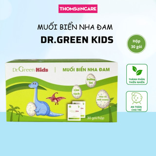 Muối rửa mũi Dr Green Kids, giúp thông mũi, giảm ngạt mũi cho bé, người lớn - Hộp 30 gói