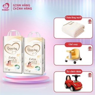   Combo 2  Tã bỉm Gooby Extra mềm mại chống tràn siêu thấm hút đủ size cho bé 4-30KG 