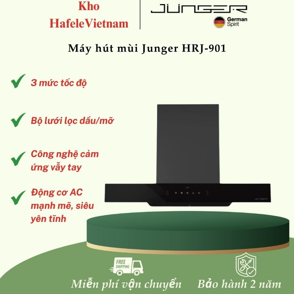 MÁY HÚT MÙI JUNGER HRJ-901 – Hút Khói, Khử Mùi, Tiết Kiệm Điện