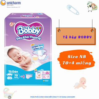  Tã dán sơ sinh và tả quần 1 bên sơ sinh Bobby NB70 NB108 TQM1BNB70 TQM1BS80 mới 