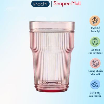 Cốc nước Inochi. Chất liệu nhựa không mùi, an toàn cho sức khỏe. Ly nước cao cấp, màu sắc xinh.