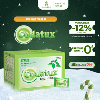  Viên ngậm Codatux hỗ trợ giảm ho giảm đờm đau rát họng khàn tiếng do viêm họng viêm phế quản 