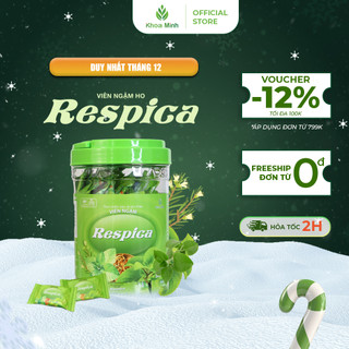  Viên ngậm Respica hỗ trợ giảm ho giúp giảm đờm giảm đau rát họng do viêm họng viêm phế quản 200 viên 