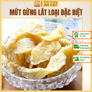 (DATE MỚI) Mứt Gừng - Lát Mỏng Cay Nồng Thơm Ngon Chuẩn Vị - Mứt Tết Đặc Sản NGONSTORE