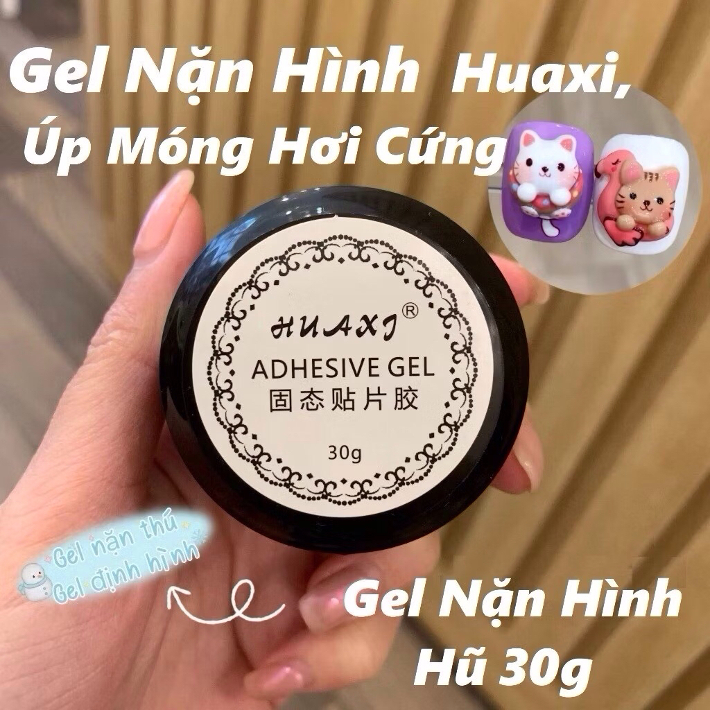 Gel nặn Huaxi, gel nặn thú không dính tay trang trí móng