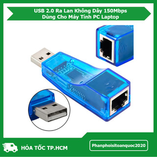 USB Ra Lan 2.0 Không Dây 150Mbps Cắm Vào Là Dùng Cho Máy Tính PC Laptop – USB Ra Lan 2.0 Dạng Thường