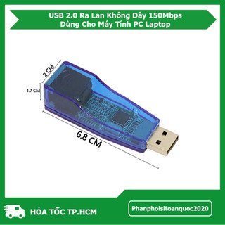 USB Ra Lan 2.0 Không Dây 150Mbps Cắm Vào Là Dùng Cho Máy Tính PC Laptop – USB Ra Lan 2.0 Dạng Thường