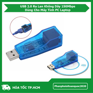 USB Ra Lan 2.0 Không Dây 150Mbps Cắm Vào Là Dùng Cho Máy Tính PC Laptop – USB Ra Lan 2.0 Dạng Thường