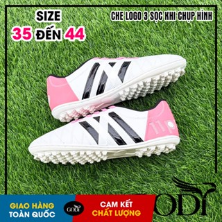  Giày đá bóng giá rẻ nam nữ trẻ em Giày đá banh đẹp rẻ size 35 số 36 size 37 cở 38 3 sọc pro toni 11 size nhỏ cở bé hồng 