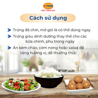 Trứng cút ăn liền V.Food gói 6 quả món ăn liền giàu dinh dưỡng