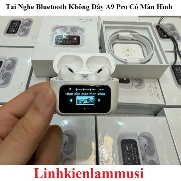 Tai Nghe Bluetooth Không Dây A9 Pro Có Màn Hình và Tai nghe bluetooth không dây M91/ Hoco EQ10