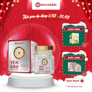  Yến sào Nam Dược  tổ yến chưng không đường   đường kiêng   hộp 1 lọ 70ml 