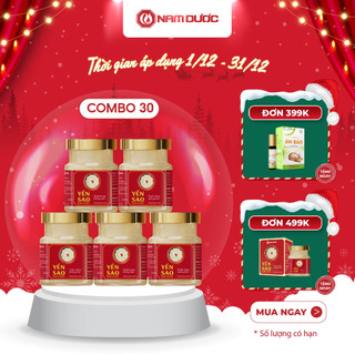   ComBo 30 Hộp  Yến sào Nam Dược 70ml tổ yến chưng đường phèn hộp 1 lọ 70ml 
