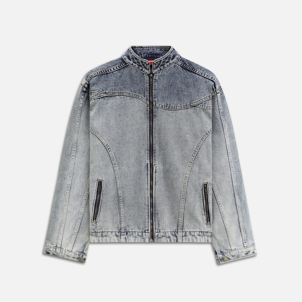 Áo NEEDS OF WISDOM Contoured Denim Jacket - Blue - Local Brand Chính Hãng