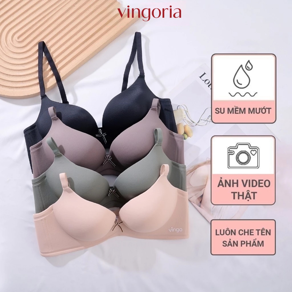  COMBO 2 áo lót su không gọng nâng ngực mút vừa VINGO VINGORIA thoải mái S439 