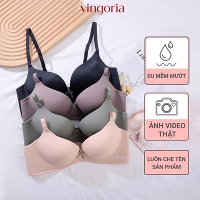 Áo lót su không gọng nâng ngực mút vừa VINGO/VINGORIA thiết kế không viền thoải mái S437 S439