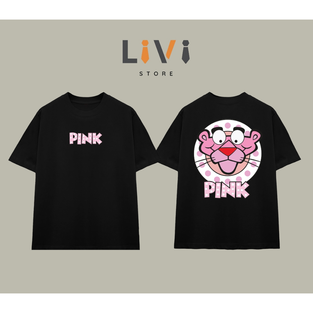 Áo Thun PINK Cotton Cao Cấp Form Rộng LIVI065 - LiVi Store