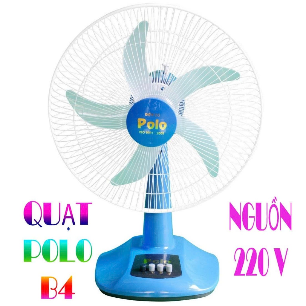 Quạt Để Bàn Polo 4 Nút B4 5 Cánh Công Suất 47W / Quạt Đứng Polo 4 Nút B4 5 Cánh Công Suất 47W