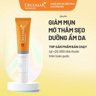  Gel chấm ngừa mụn và thâm Nano Decumar Advanced 20g thẩm thấu nhanh không kích ứng hiệu quả tối ưu 