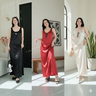  Đầm Lụa Queen Cổ U Che Khuyết Điểm Tôn Dáng Váy Thiết Kế Thanh Lịch Sang Trọng Quý Phái D155 CEBA BOUTIQUE 