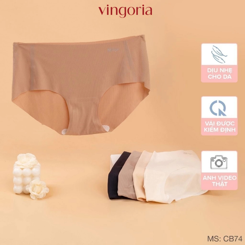 Combo quần lót tàng hình không viền VINGO/VINGORIA cạp thường hàng Việt Nam CB74