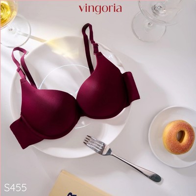 Áo ngực cotton lạnh có gọng mút mỏng nâng ngực tạo khe VINGO/VINGORIA chống chảy xệ S455