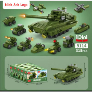  Đồ chơi Lego lắp ráp xếp hình mini xe cảnh sát  cứu hoả  tàu thuyền  xe tăng  1 Hộp Nhỏ  