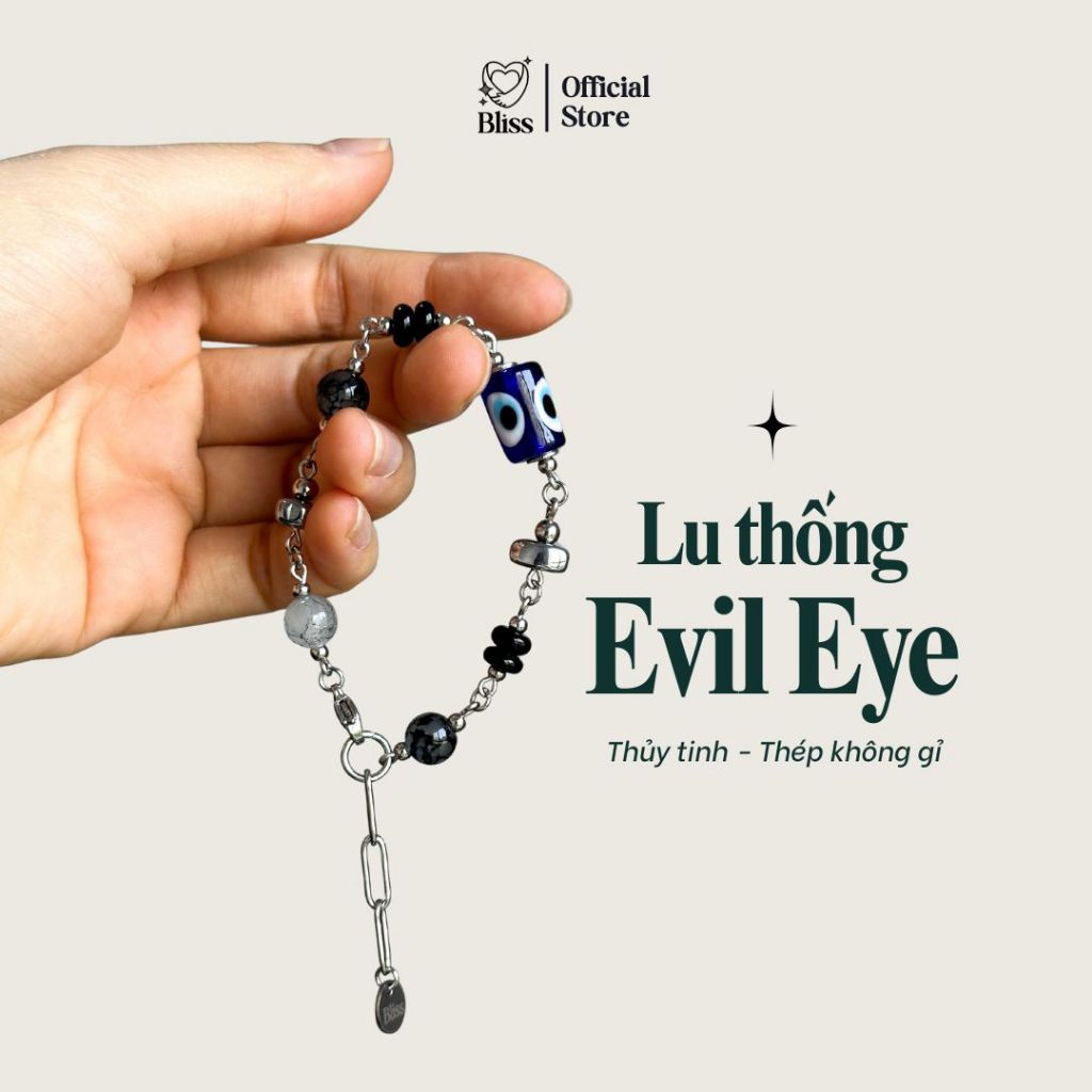 [Độc quyền - BST BẬT AURA] Vòng tay Lu thống Evil eye thép không gỉ Phiên Bản ĐẶC BIỆT Bliss Accesso