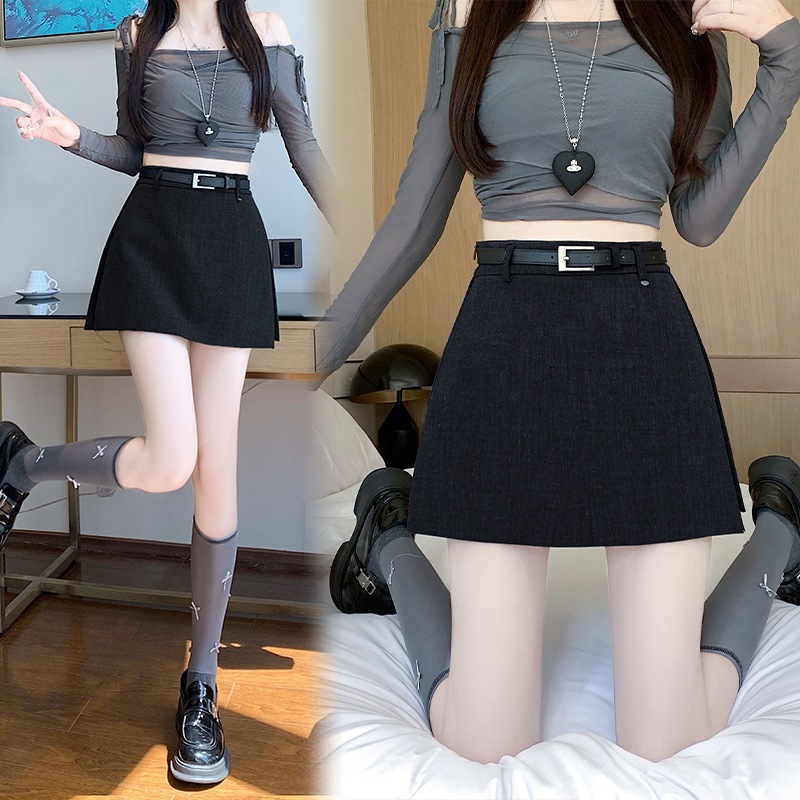 Chân Váy Chữ A Ngắn FMSTYLE Tà Rời Phối Quần Đùi Trong Lên Chuẩn Form, Chuẩn Vibe Hàn Quốc 25101462