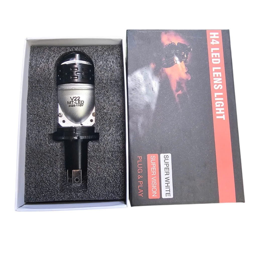 Bóng pha Led ô tô, xe máy V22 ULTRA Siêu sáng, chân H4 Công suất 60W.