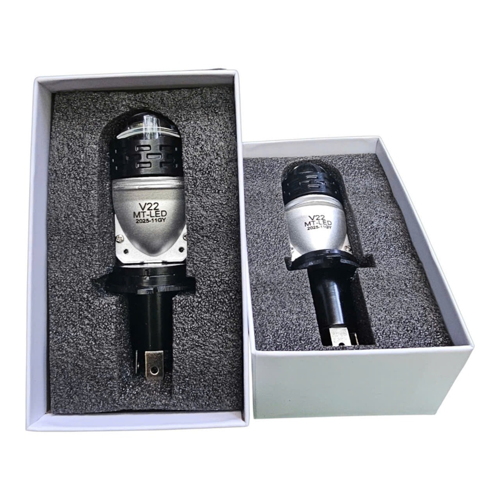 Bóng pha Led ô tô, xe máy V22 ULTRA, V50 BMU Siêu sáng, chân H4 Công suất 60W.