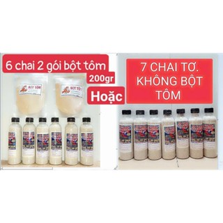   CHAI 100gr  6 chai Tơ NHỆN  VÀ 2 GÓI BỘT TÔM HOẶC 7 CHAI KHÔNG BỘT TÔM TƠ nhện  kết dính mồi câu cá 