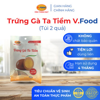  Trứng gà Ta tiềm V.Food ăn liền tiện lợi gói 2 quả làm từ trứng gà Ta nên trứng Nhỏ 