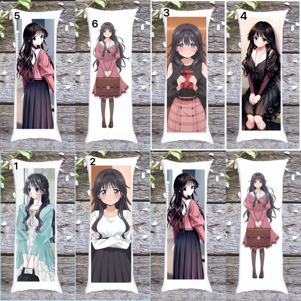 Gối dài waguri kaoruko Kaoru Hana wa Rin to Saku 40x1m / gối ôm hình hoa thơm kiêu hãnh waguri kaoru