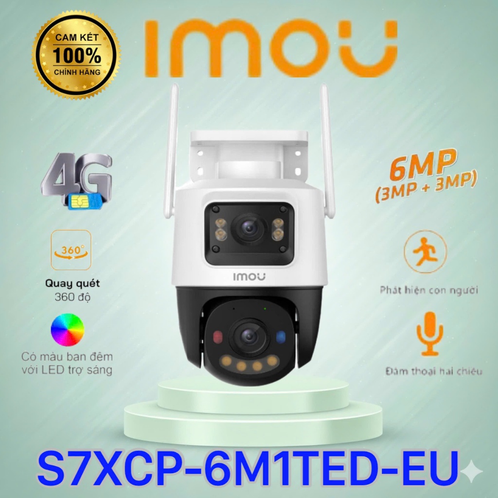 Camera IMOU IPC-S7XCP-6M1TED-EU Cruiser Dual 2C 4G