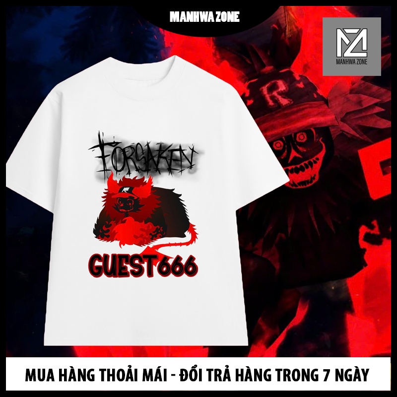 Áo thun guest666 forsaken roblox - xe tăng quái vật tank arena đại chiến cực chất giá rẻ