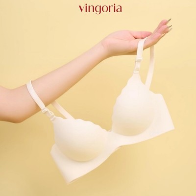 Áo lót không gọng nâng ngực đúc su mát lạnh VINGO/VINGORIA thiết kế không viền dây tháo rời S436