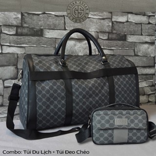  Bộ đôi sản phẩm Túi xách du lịch kèm Túi Đeo Chéo cao cấp LISANGO Combo507GXD. 