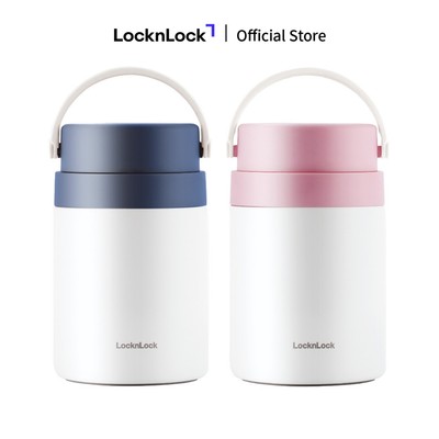 Bộ hộp cơm giữ nhiệt kèm muỗng Lock&Lock Handle Food Jar 700ml - LHC8042 (2 màu)