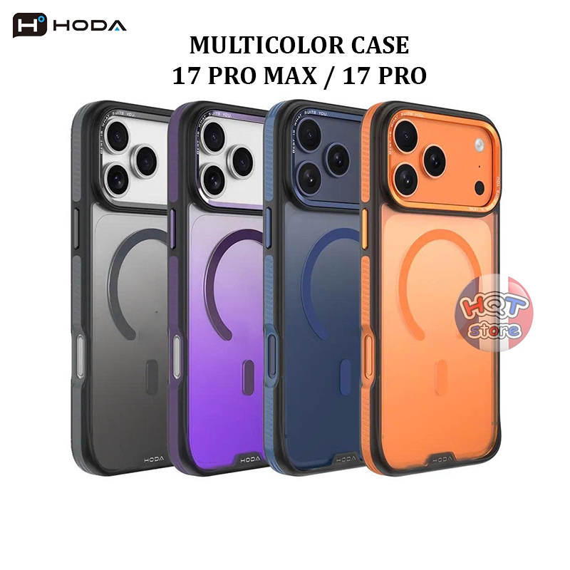 Ốp lưng chống sốc HODA MultiColor Case Magnet IP 17 Pro Max / 17 Pro chính hãng