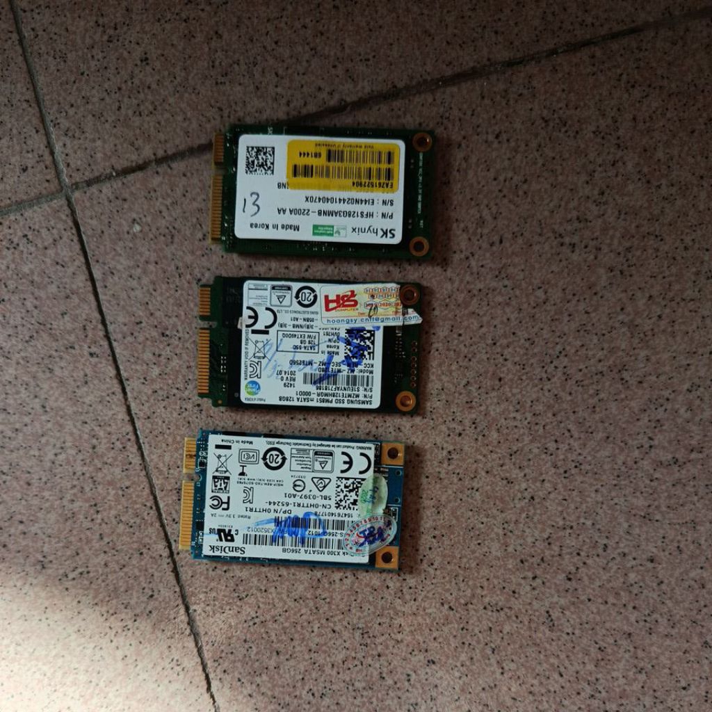 Ssd Msata bóc máy 128 256gb