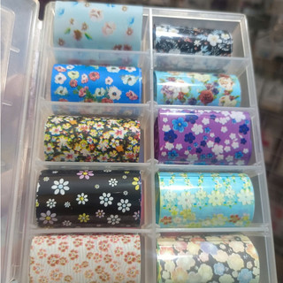 Set giấy foil trang trí móng (dài 10cm mỗi tấm)