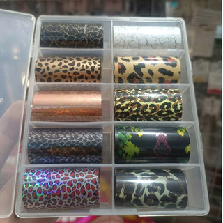 Set giấy foil trang trí móng (dài 10cm mỗi tấm)