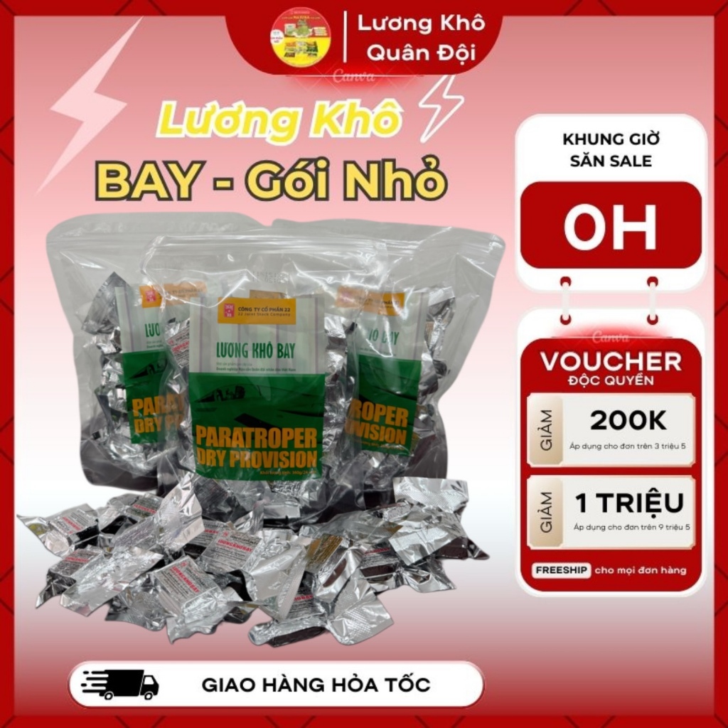 Lương khô Bay mini dạng túi gói nhỏ, hàng chuẩn công ty cổ phần 22