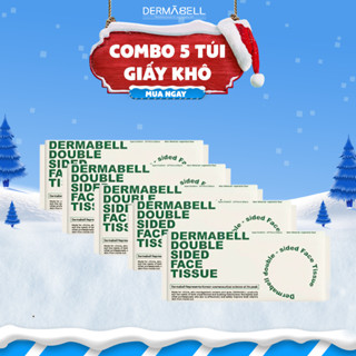  《Dermabell Vietnam》Khăn Mặt Khô Dùng Một Lần Dermabell Double Sided Face Tissue 